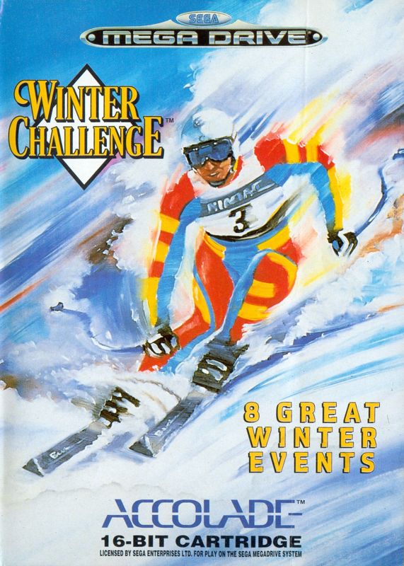 Winter Challenge box art for Sega Mega Drive